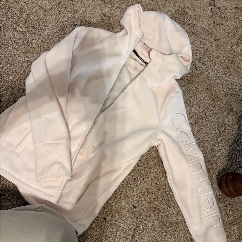 Calvin Klein Soft Pink Teddy Jacket